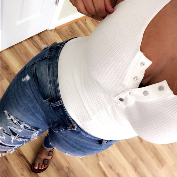 Forever 21 Tops - Forever 21 white bodysuit
